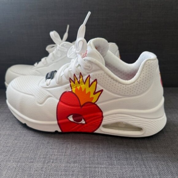 Ricardo Cavolo Work Slip-Resistant: Uno - Flaming Heart Safety Toe Comp Toe - Picture 2 of 6